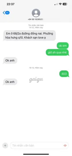 Ảnh đánh giá gái gọi