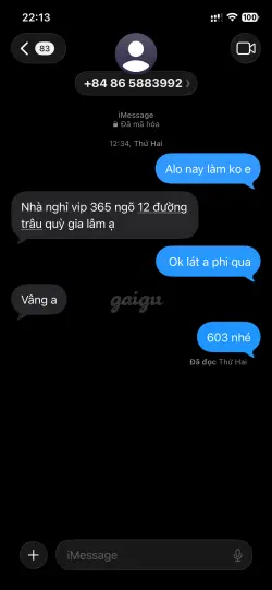 Ảnh đánh giá gái gọi