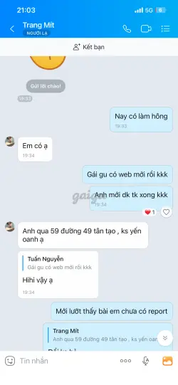 Ảnh đánh giá gái gọi