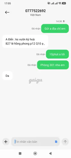 Ảnh đánh giá gái gọi