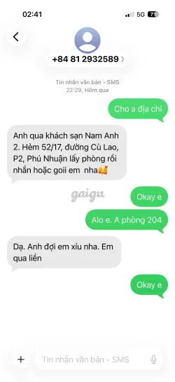 Ảnh đánh giá gái gọi