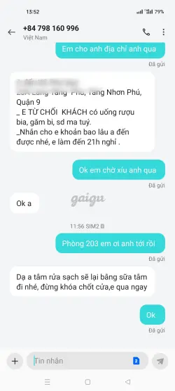 Ảnh đánh giá gái gọi