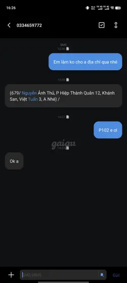 Ảnh đánh giá gái gọi
