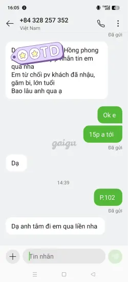 Ảnh đánh giá gái gọi