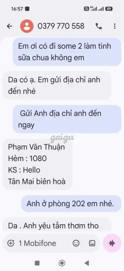 Ảnh đánh giá gái gọi