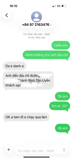Ảnh đánh giá gái gọi