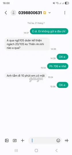 Ảnh đánh giá gái gọi