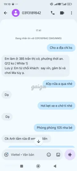 Ảnh đánh giá gái gọi