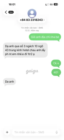 Ảnh đánh giá gái gọi