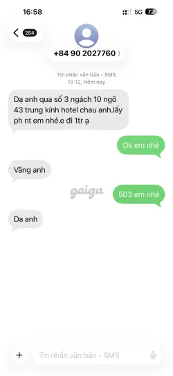 Ảnh đánh giá gái gọi