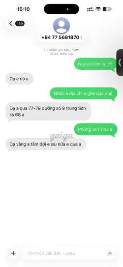 Ảnh đánh giá gái gọi