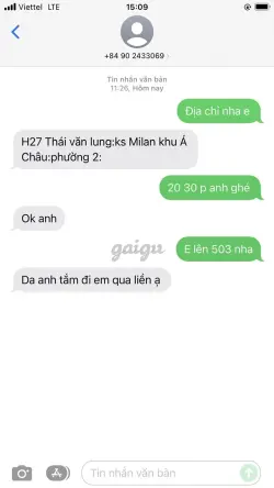 Ảnh đánh giá gái gọi