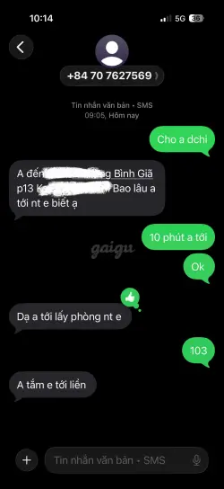 Ảnh đánh giá gái gọi