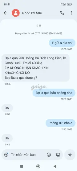 Ảnh đánh giá gái gọi
