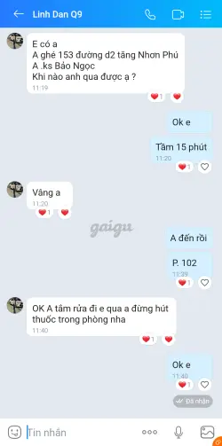 Ảnh đánh giá gái gọi