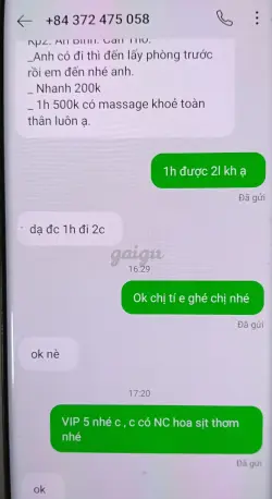 Ảnh đánh giá gái gọi