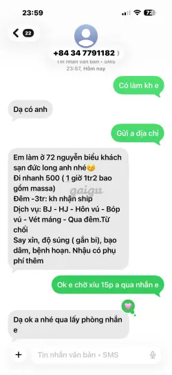 Ảnh đánh giá gái gọi