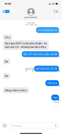 Ảnh đánh giá gái gọi