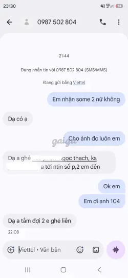 Ảnh đánh giá gái gọi