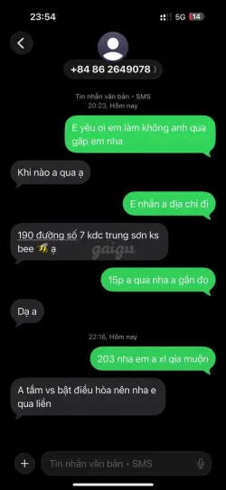 Ảnh đánh giá gái gọi