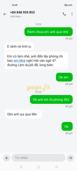 Ảnh đánh giá gái gọi