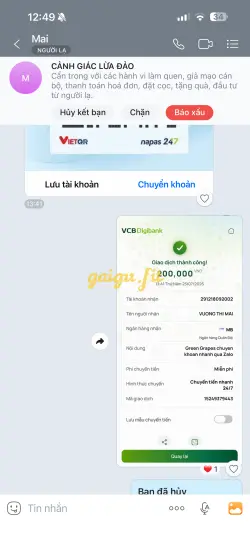 Ảnh đánh giá gái gọi