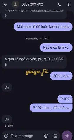 Ảnh đánh giá gái gọi