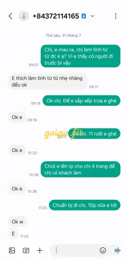 Ảnh đánh giá gái gọi