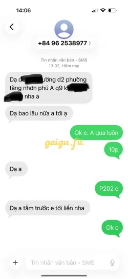 Ảnh đánh giá gái gọi
