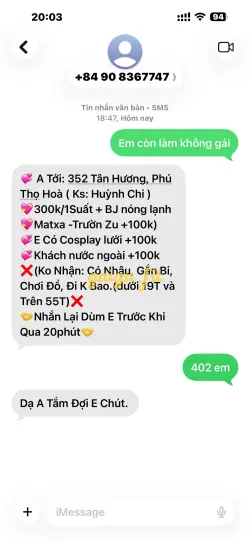 Ảnh đánh giá gái gọi