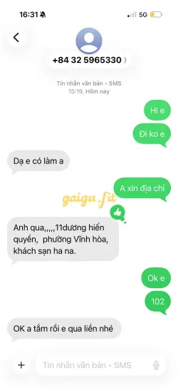 Ảnh đánh giá gái gọi