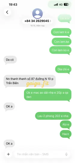 Ảnh đánh giá gái gọi