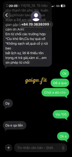 Ảnh đánh giá gái gọi