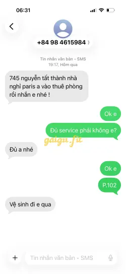Ảnh đánh giá gái gọi
