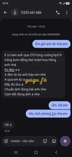 Ảnh đánh giá gái gọi