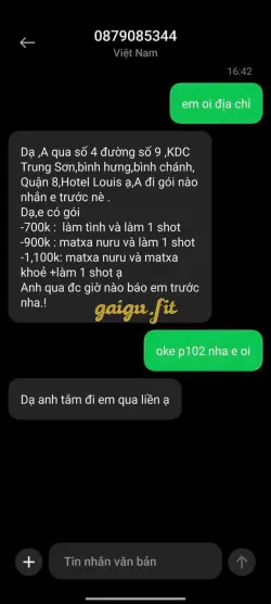 Ảnh đánh giá gái gọi
