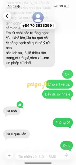Ảnh đánh giá gái gọi