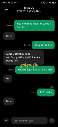 Ảnh đánh giá gái gọi