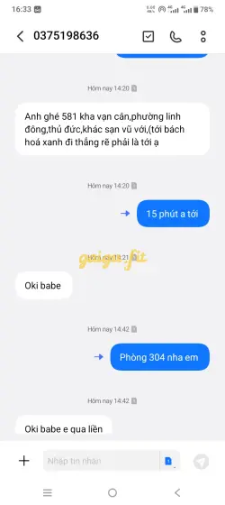 Ảnh đánh giá gái gọi