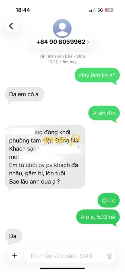 Ảnh đánh giá gái gọi
