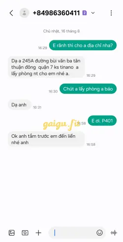 Ảnh đánh giá gái gọi
