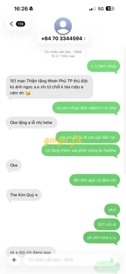 Ảnh đánh giá gái gọi