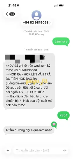 Ảnh đánh giá gái gọi