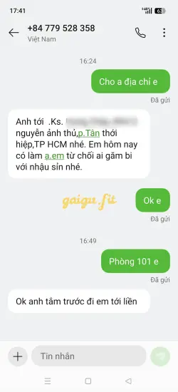 Ảnh đánh giá gái gọi