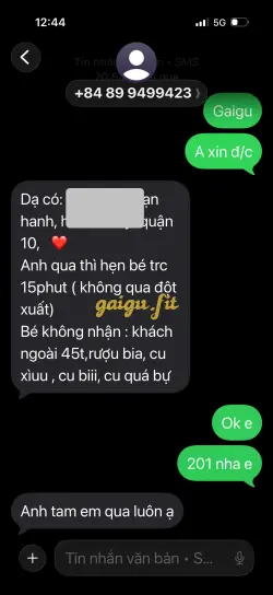 Ảnh đánh giá gái gọi