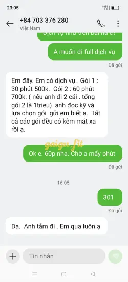 Ảnh đánh giá gái gọi