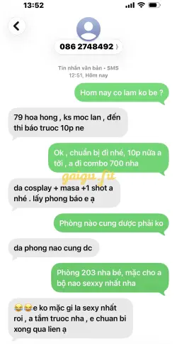 Ảnh đánh giá gái gọi