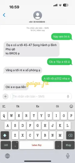 Ảnh đánh giá gái gọi