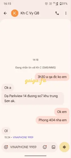 Ảnh đánh giá gái gọi