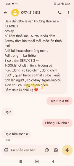 Ảnh đánh giá gái gọi